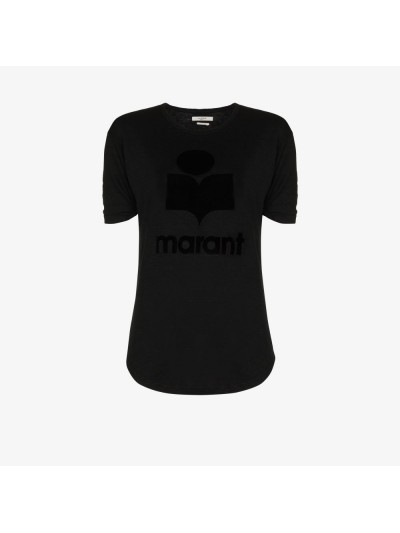Isabel Marant Étoile T-shirt nera con logo