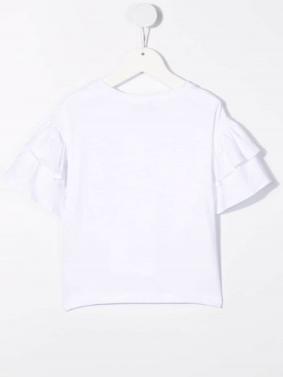 Emilio Pucci KIds T-shirt con ruches e logo