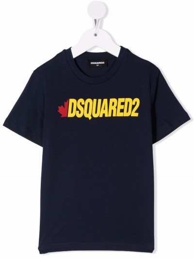 Dsquared2 Kids T-shirt blu con stampa