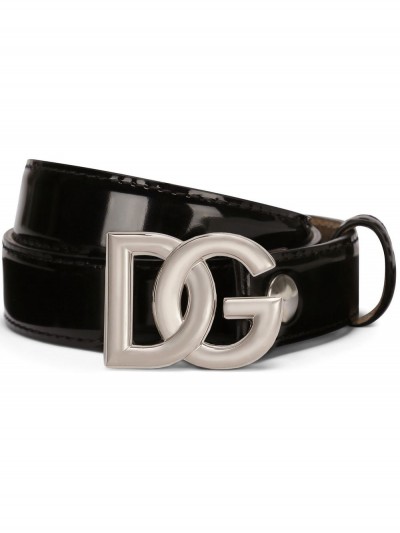 Dolce & Gabbana Cintura con fibbia logo nera