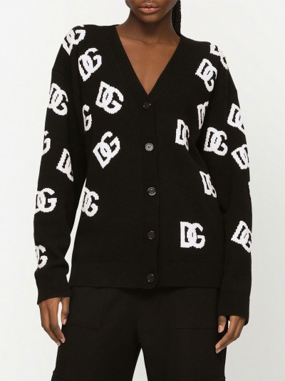 Dolce & Gabbana Cardigan nero con logo