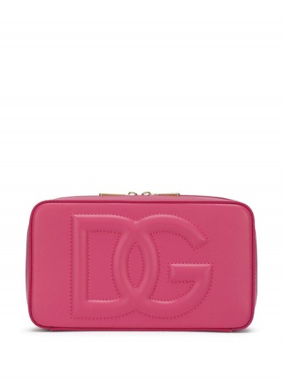 Dolce & Gabbana Borsa Fucsia con Logo "DG" Goffrato