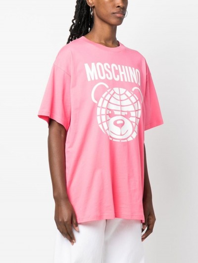 Moschino T-shirt over rosa
