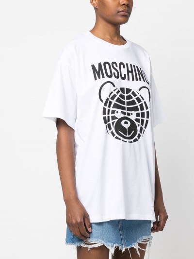 Moschino T-shirt bianca con logo