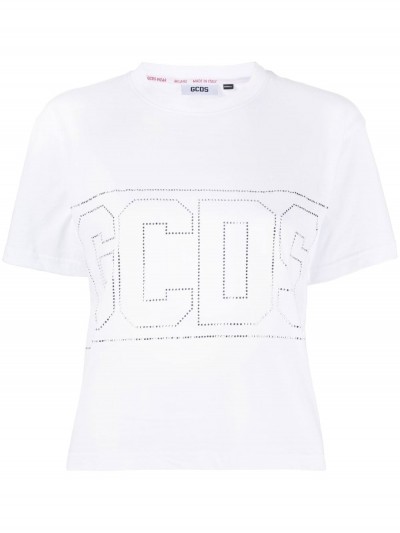 Gcds T-shirt con logo crop