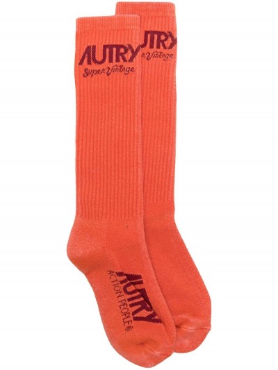 AUTRY Red socks with logo