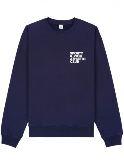 Sporty & Rich Dark blue sweatshirt with print